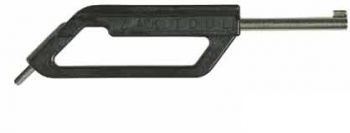 Zak Tool Handcuff Key, Flat Knurl Swivel, Black